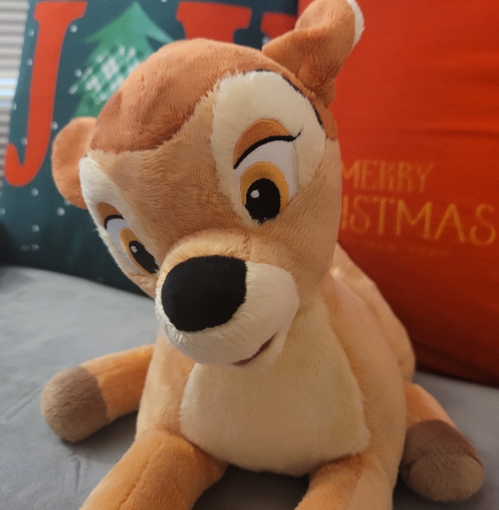 Disney Tan and Cream Bambi Plush Toy ORIGINAL